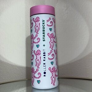 Starbucks MiiR Roller Rabbit Pink Lovely Monkey Stainless Steel Bottle Tumbler